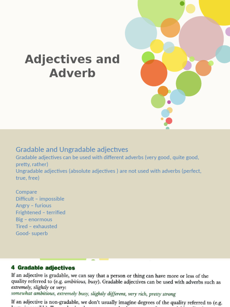 13-14 Adjectives Adverbs | PDF