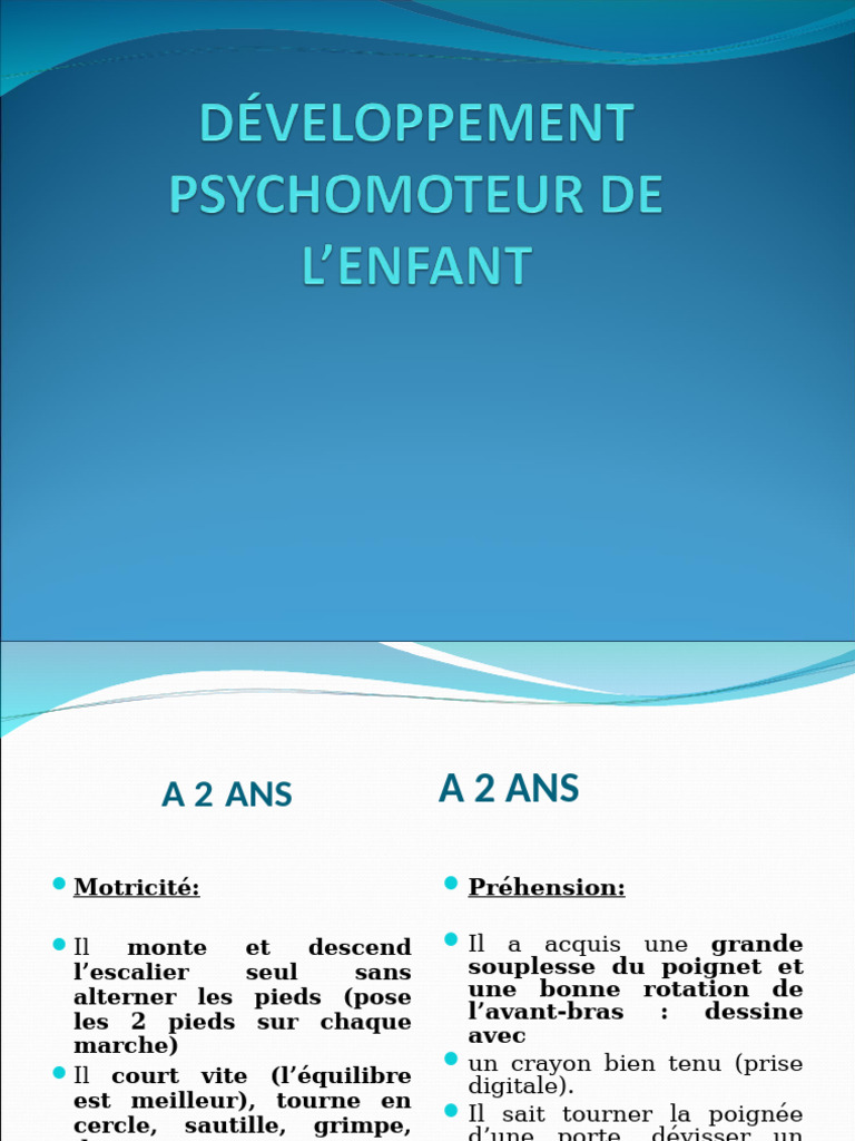Présentation Dev Psychom | PDF
