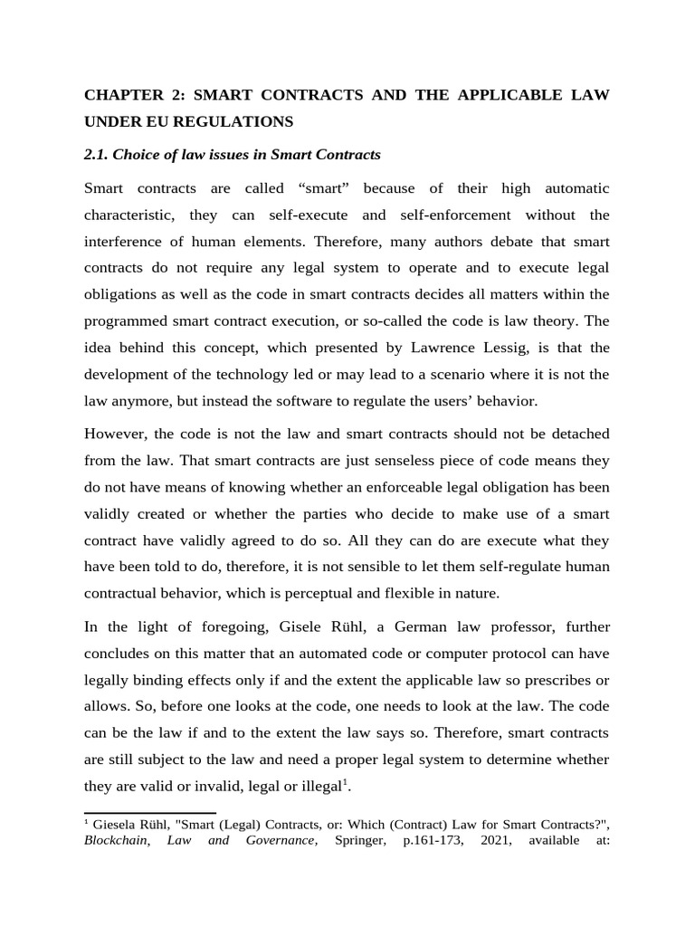 Smart Contracts - Chapter 2 | PDF