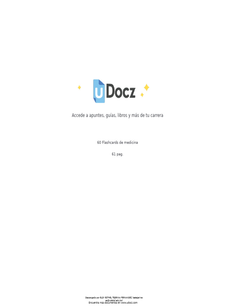 60 Flashcards de Med | PDF