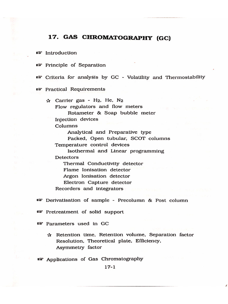Gas Chromatography | PDF