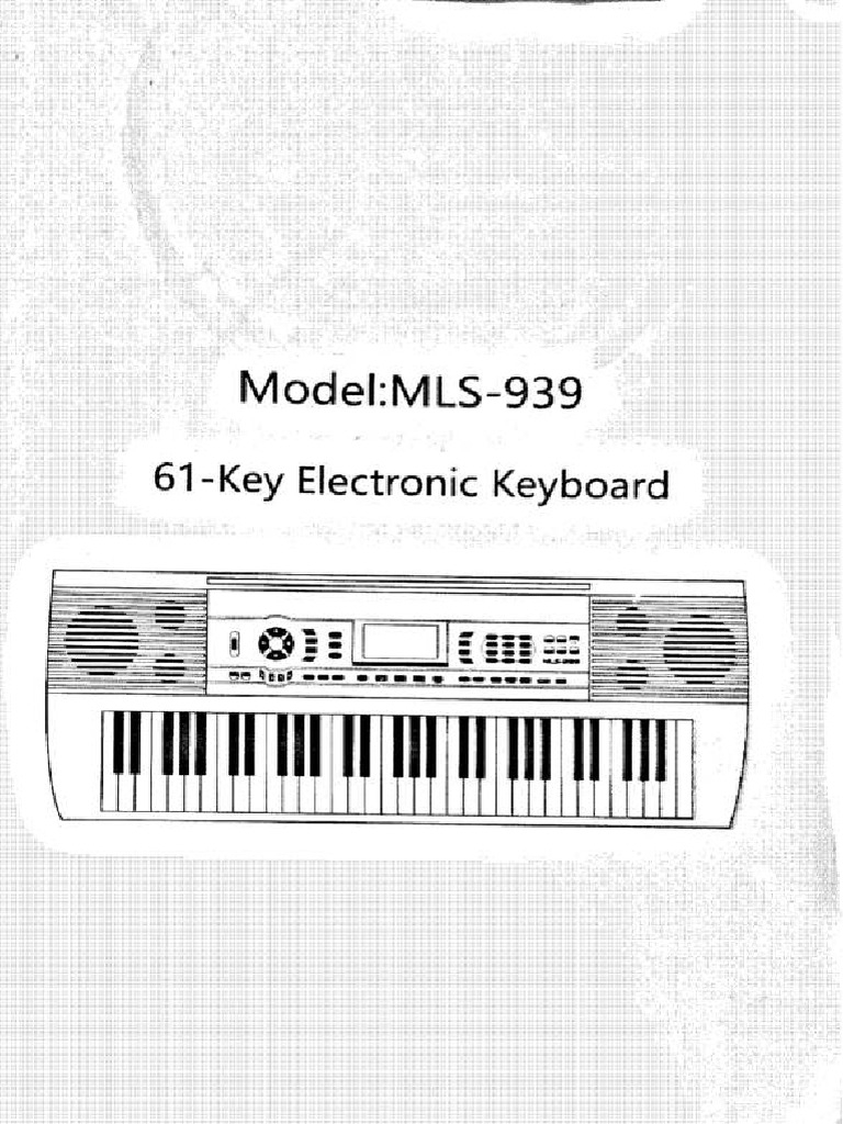 Mls 939 61 key electronic music keyboard manual pdf electrical