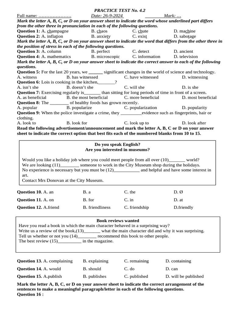 Practice 4.2 | PDF