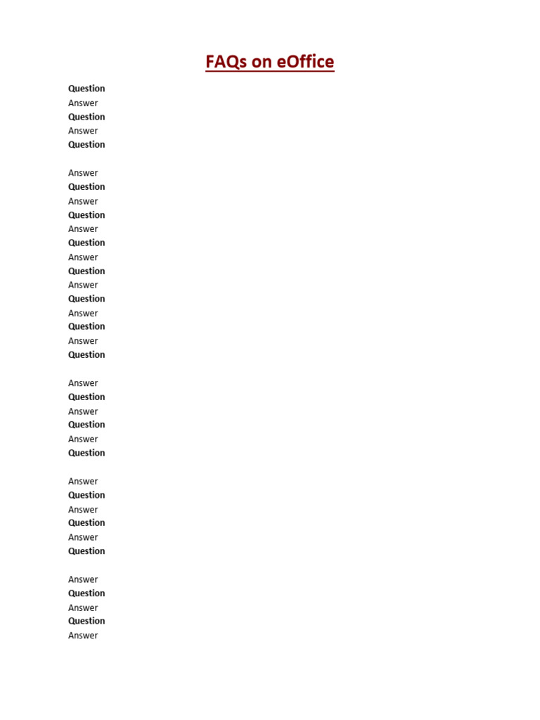 Faqs on eoffice 0 1 pdf