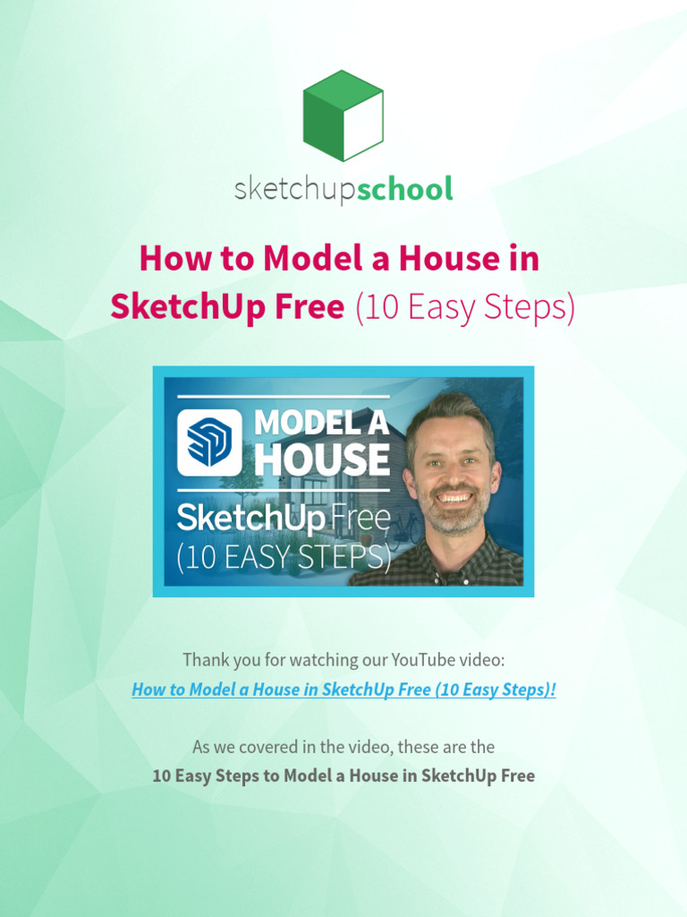 SketchUpSchool Model A House in SketchUp Free | PDF
