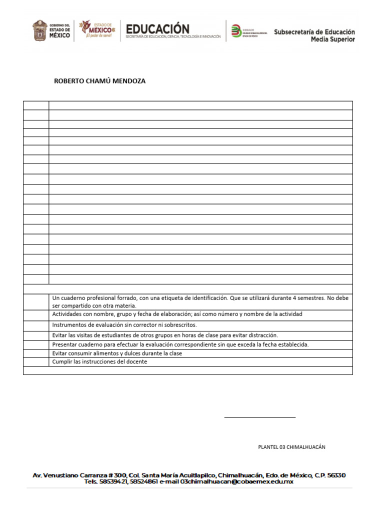 Normas de Convivencia 2024-B | PDF