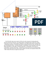 The LED Traffic Light Circuit Controls 6 LEDs