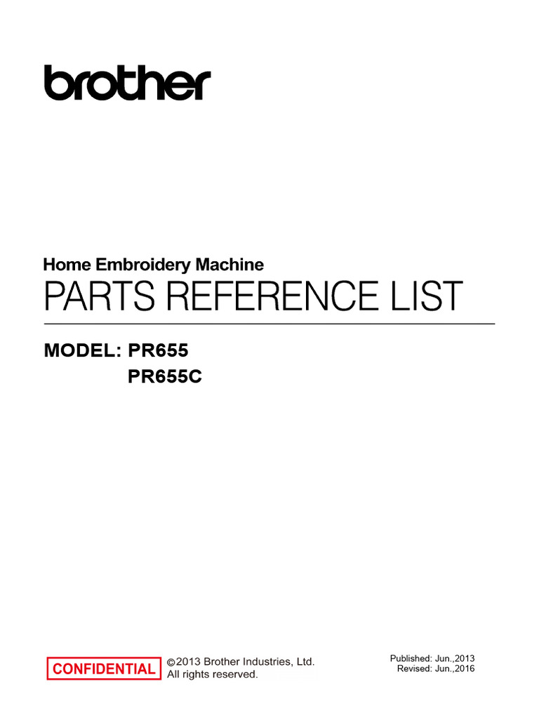Manual do Modelo PR655 da Brother | PDF