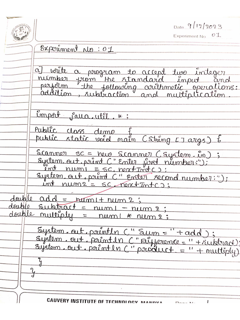 Java Lab Programs | PDF