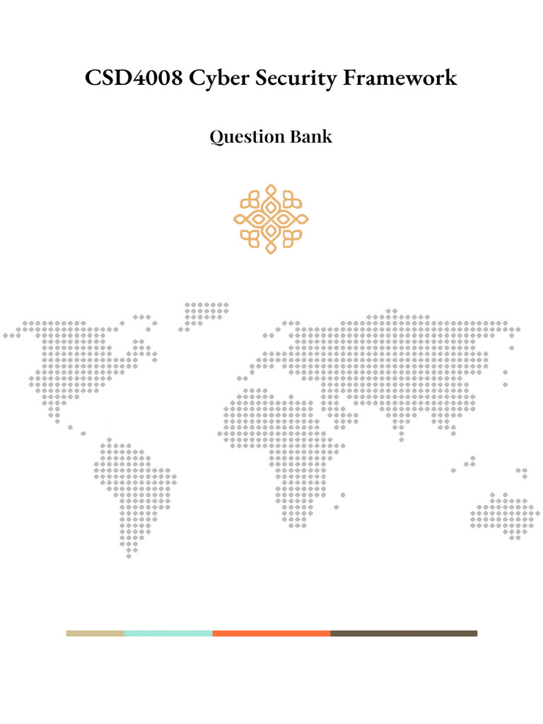 Midterm CSD4008 Cyber Security Framework Question Bank | PDF
