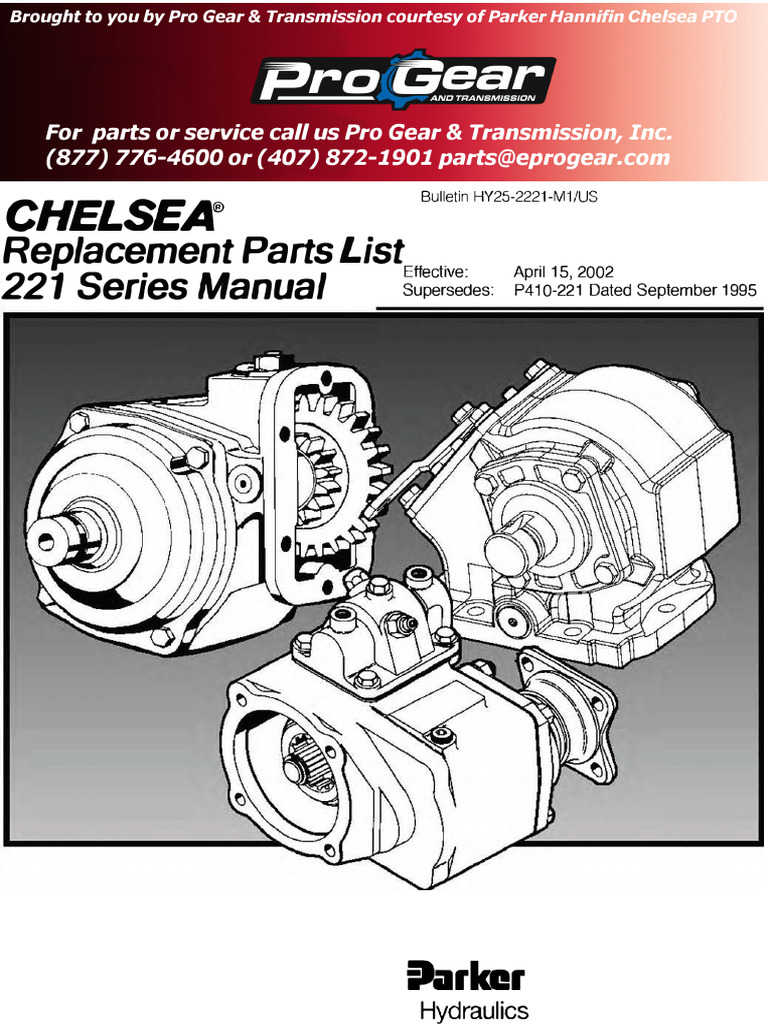 Chelsea 221 Parts Manual | PDF
