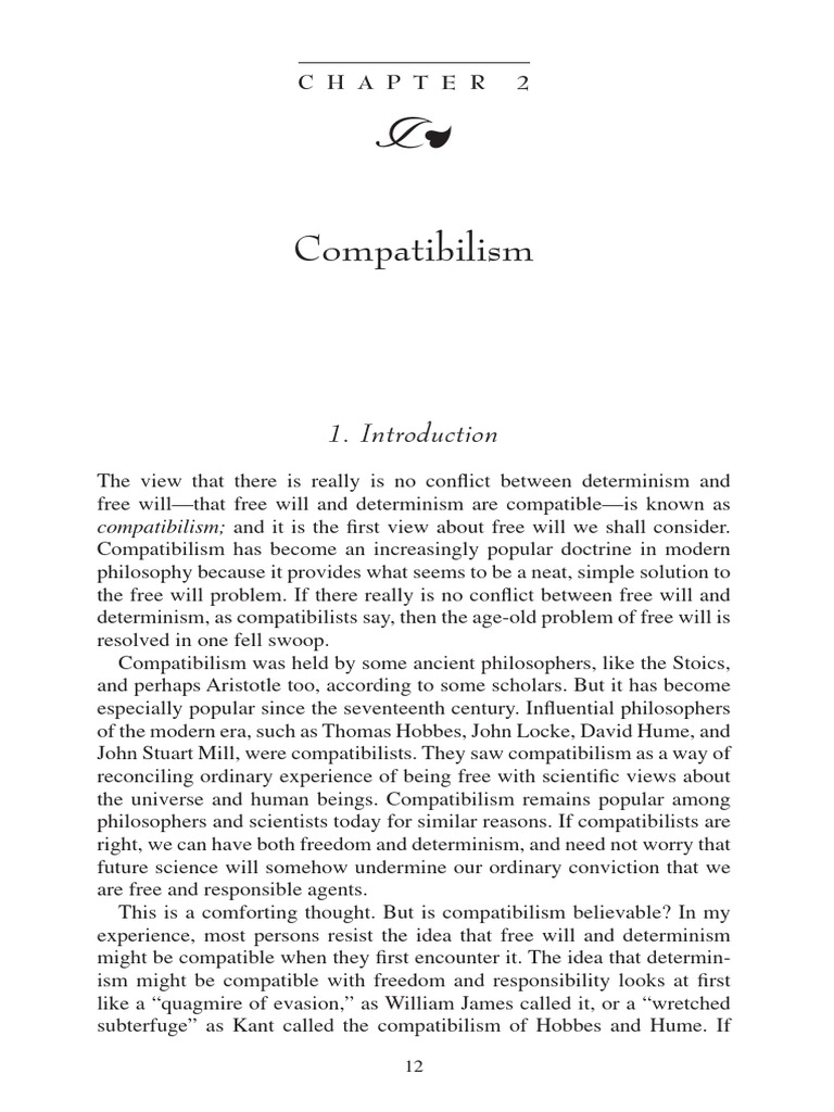 A Contemporary Introduction To Free Will | PDF