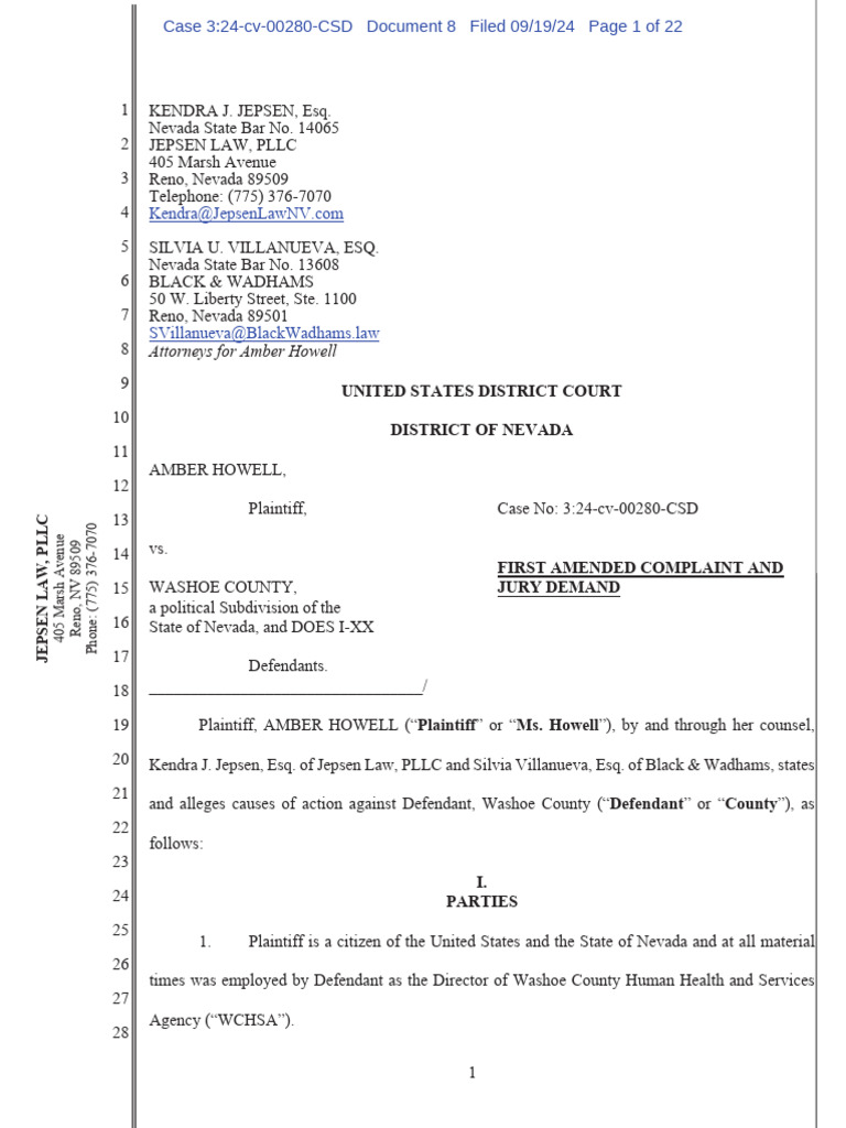 2024.09.19 First Amended Complaint and Jury Demand | PDF | Lawsuit ...