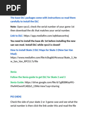 Installing DLC For All Platforms | PDF