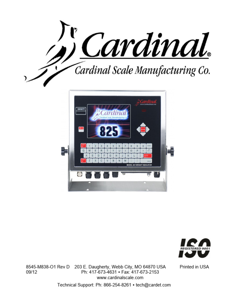 Weight Indicator: Installation and Technical Manual | PDF