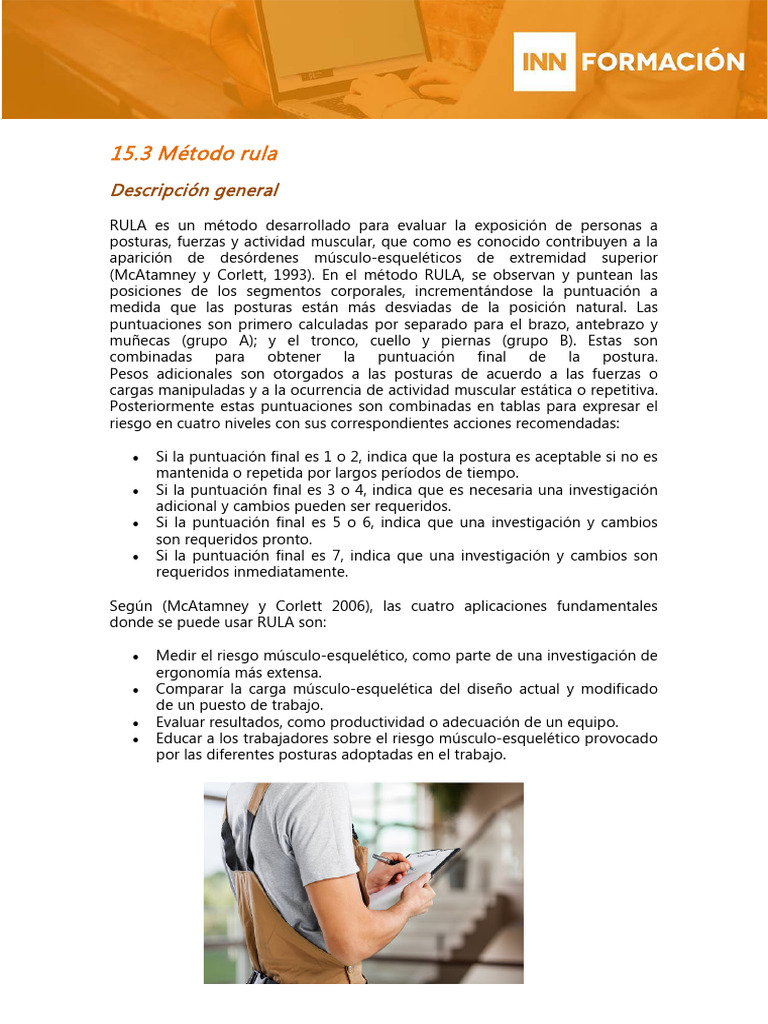 ERGONOMIA 15.3 Metodo Rula | PDF