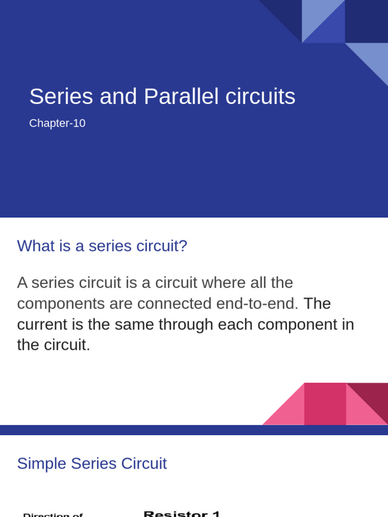 Series and Parallel Circuits | PDF
