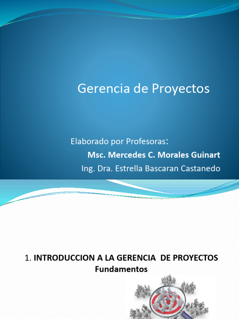 Clase 1 Fundamentos de La Gerencia de Proyectos PMBOX 2017-1 | PDF