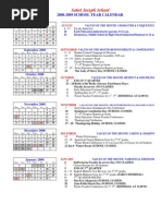 School Calendar 2008-2009 | PDF | Further Education | Schools