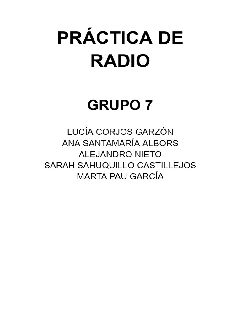 Guiã N Radio Grupo 7 | PDF | Policía