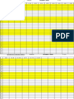 Tabla de Horometros de Camiones Fabrica