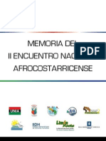 Memoria Del II Encuentro Nacional Afrocostarricense-Web