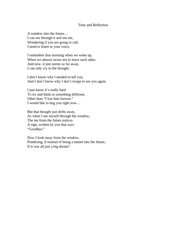 Time and Reflection | PDF