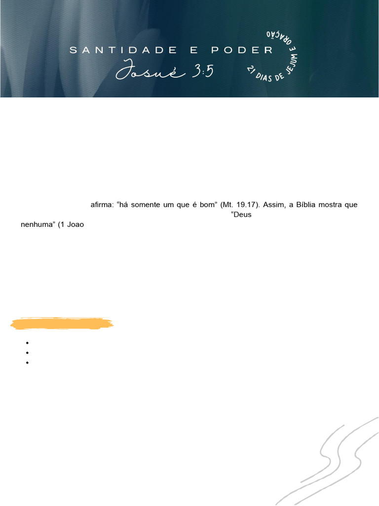 21 Dias De Jejum E Oracao Semana 3 Pdf