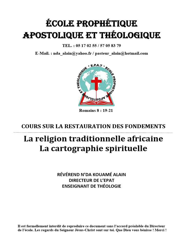 Comprendre la religion traditionnelle africaine | PDF | Monothéisme | Dieu