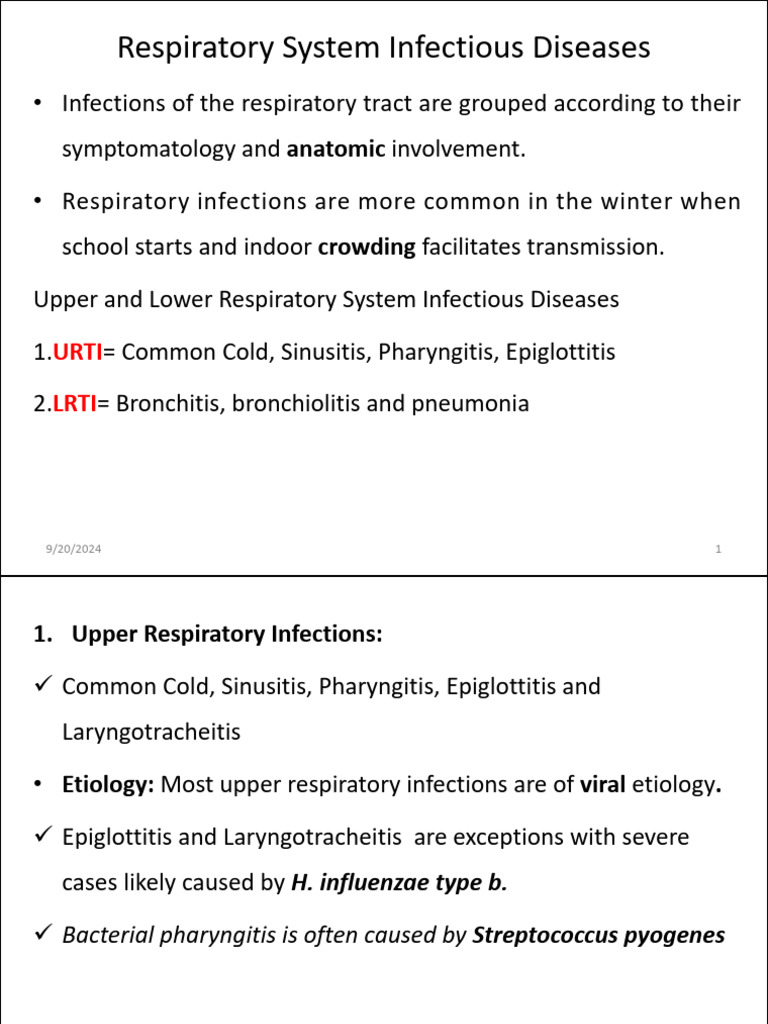 Respiratory Microbiology | PDF