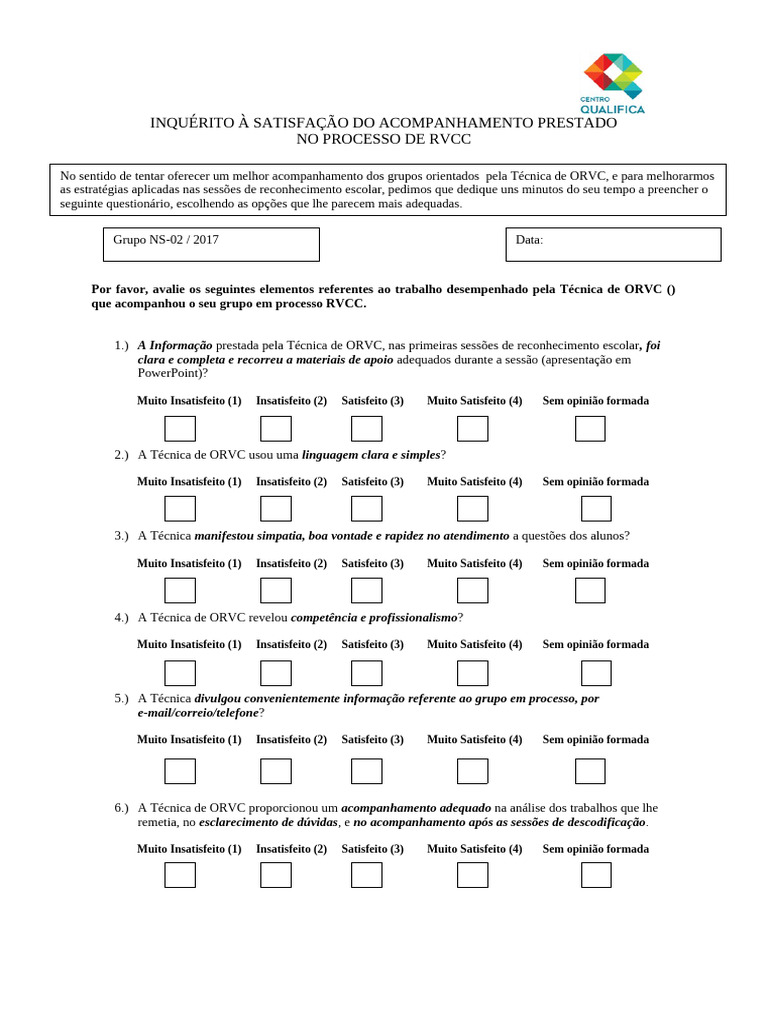 Inquérito Adultos Grupos | PDF