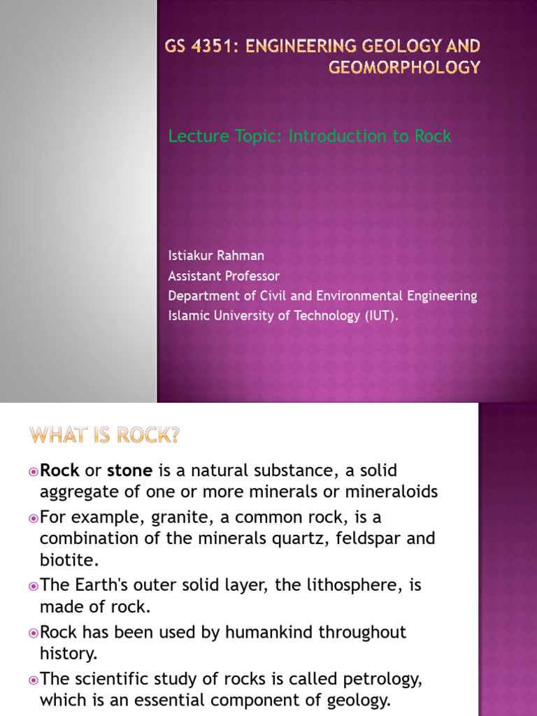 3-Intro To Rocks | PDF