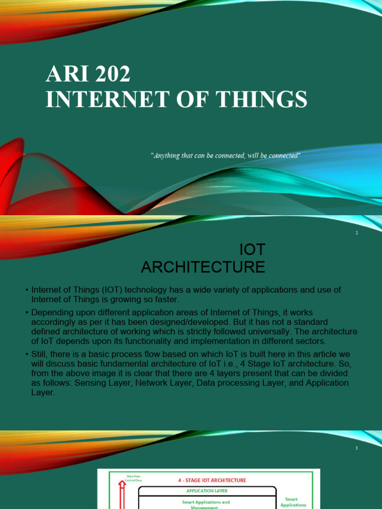 Unit 3 Iot | PDF