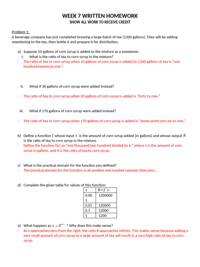 Written HW Week 7 SP 21 | PDF