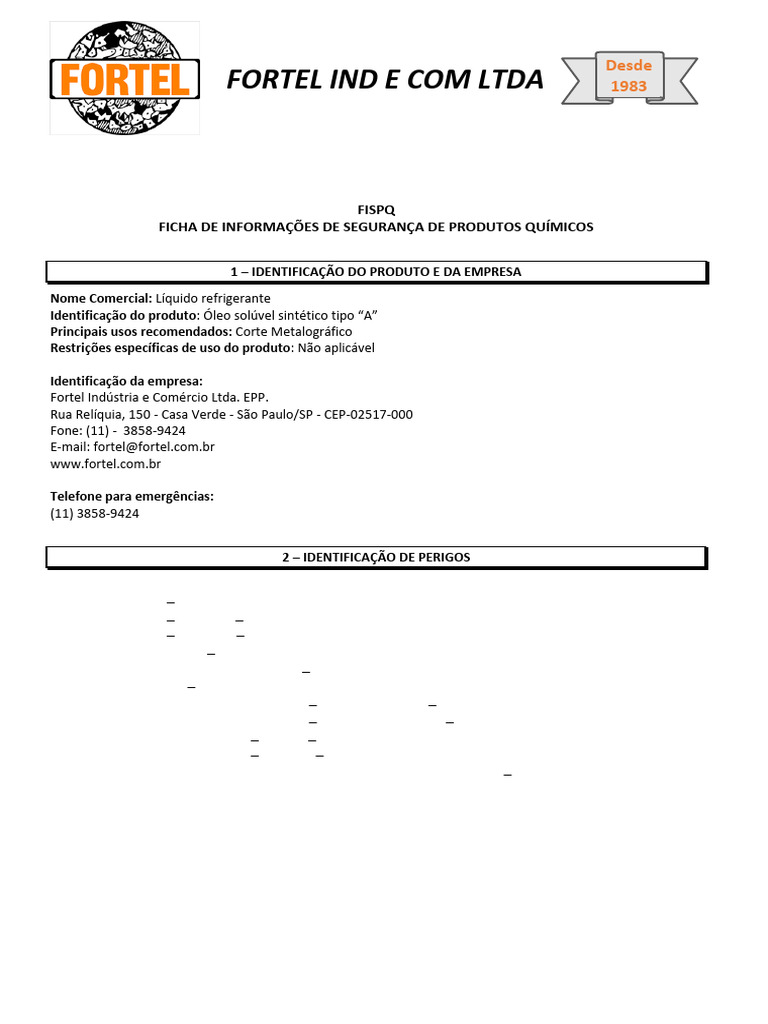 Fispq - Oleo Soluvel Fortel Rev | PDF