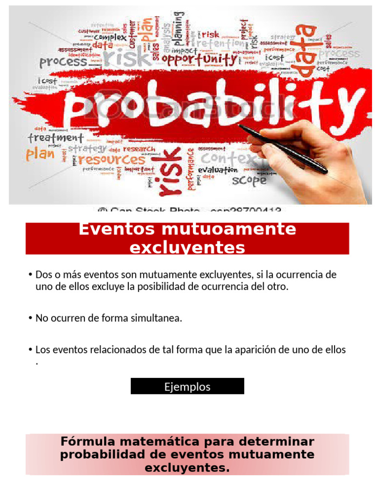 Eventos Mutuamente Excluyente e Independientes | PDF