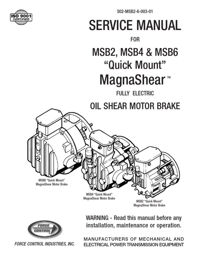 MSB2 6 QM MagnaShear Manual | PDF