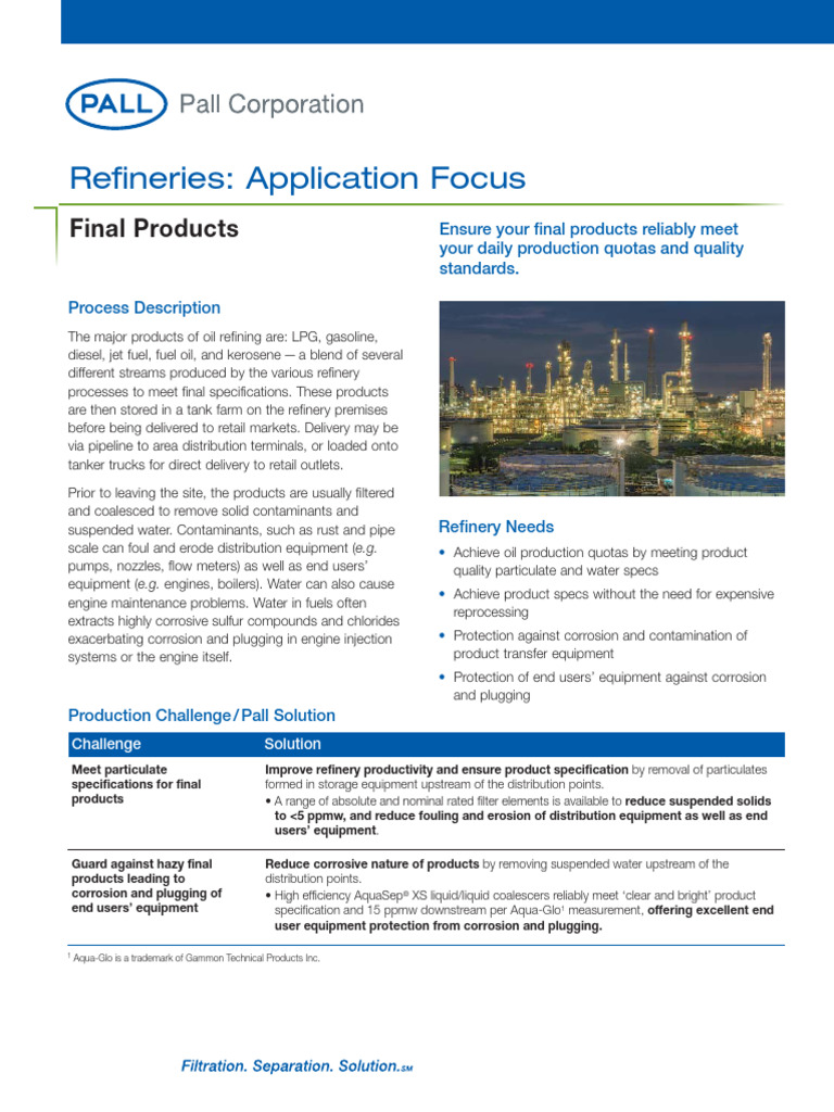 Refinery Final Product | PDF