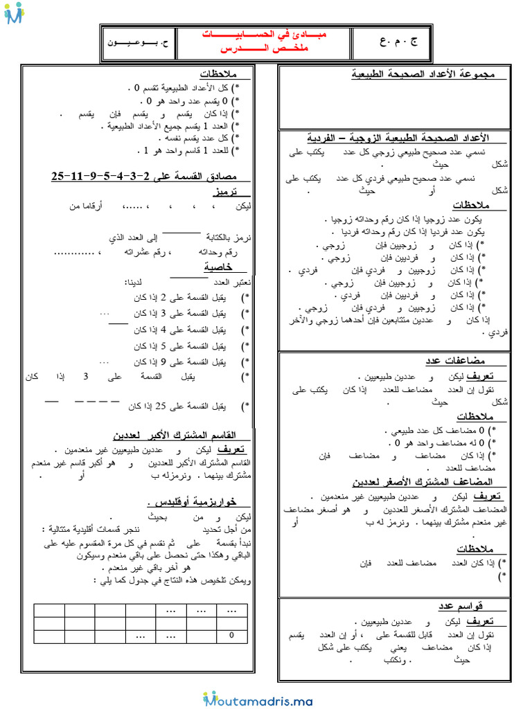 Resume Maths Tcs n1 Ex2 | PDF