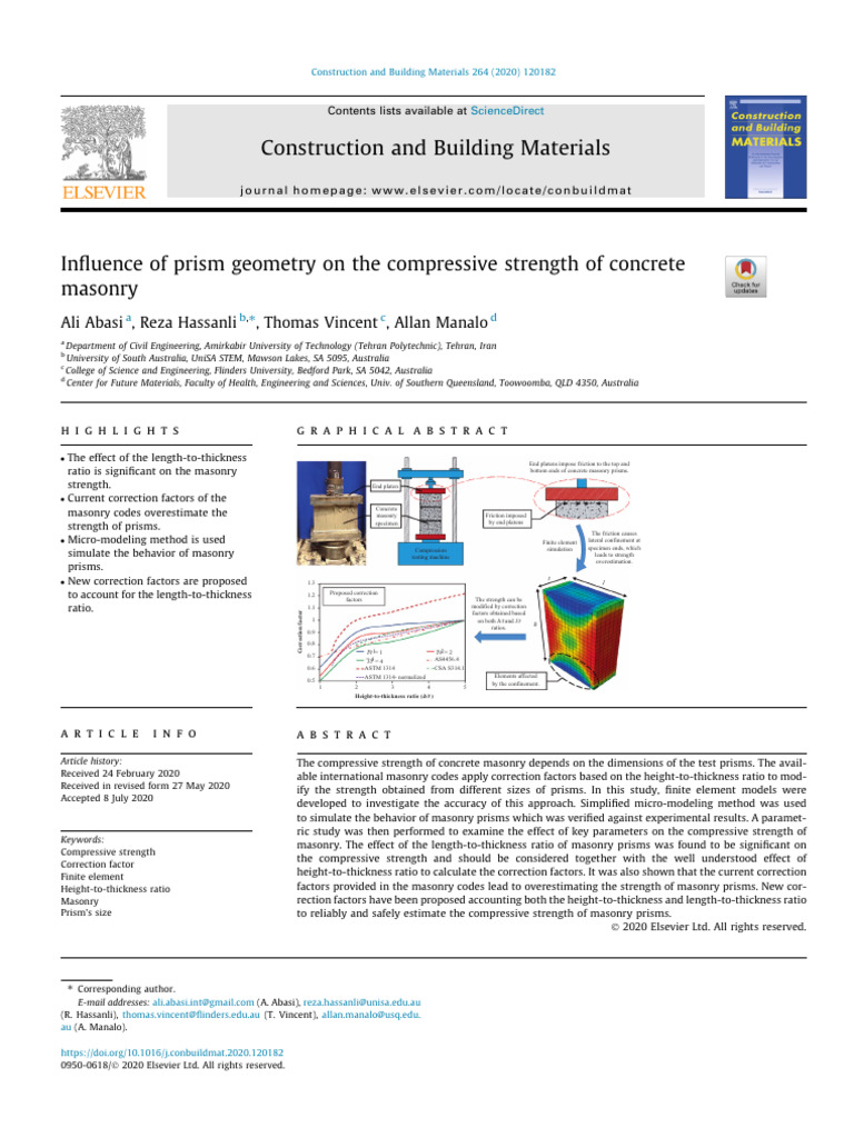 Abasi Et Al. - 2020 - Influence of Prism Geometry On The Compressive ...