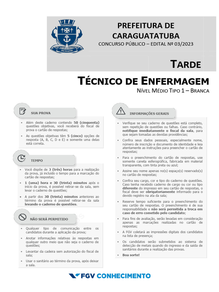 Tecnico de Enfermagem | PDF