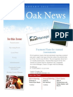 2012 January Post Oak News