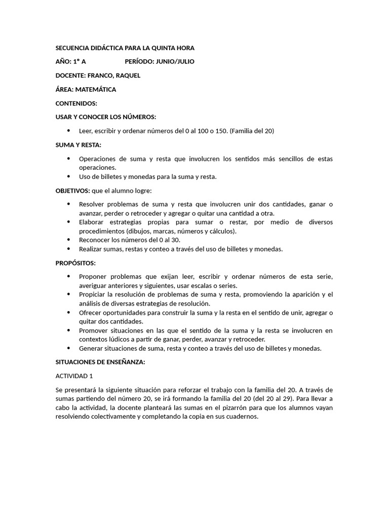 Junio 1ºa | PDF