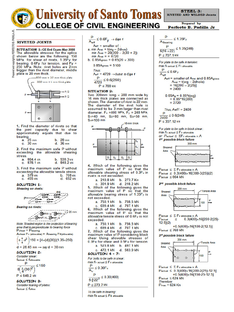 UST-STEEL 3&4 Lecture For Email To Padi - Leg | PDF