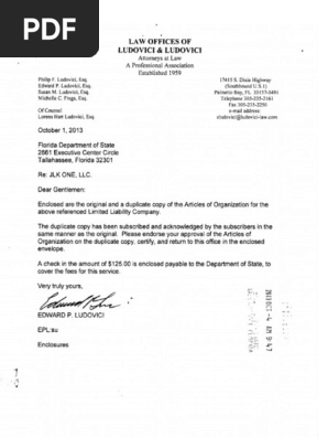 Articles of Organization_JLK ONE, LLC