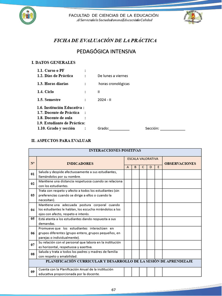 Evaluacion Del Docente de Aula | PDF