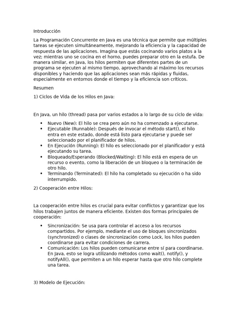 Actividad 1 Programacion 3 | PDF | Hilo (Computación) | Arte