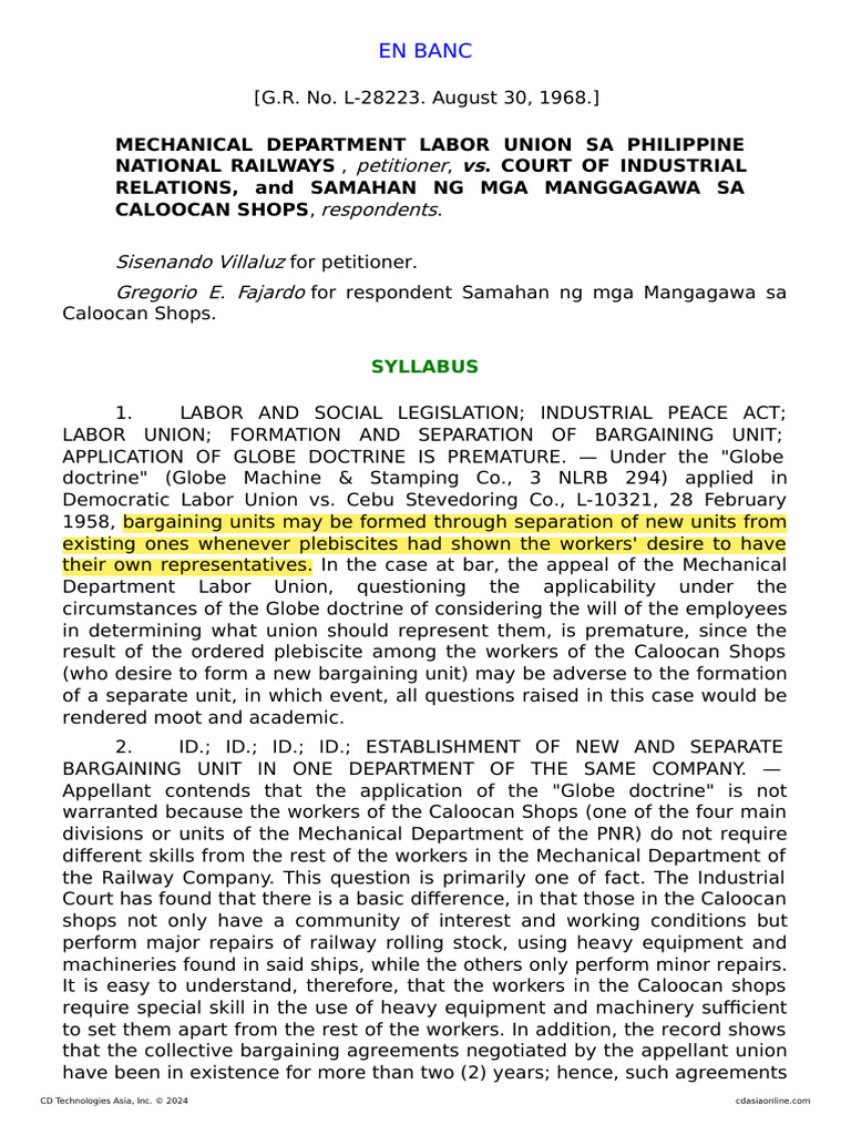 Mechanical Department Labor Union | PDF