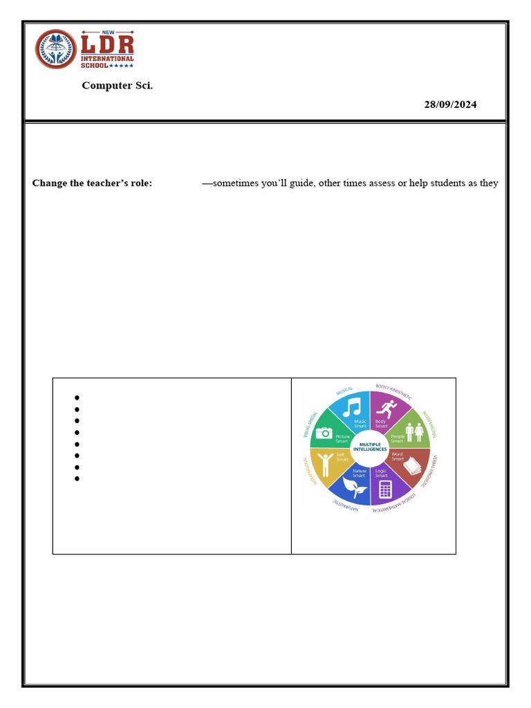 Lesson Plan - CS - Grade 6 | PDF | Lesson Plan | Educational Technology
