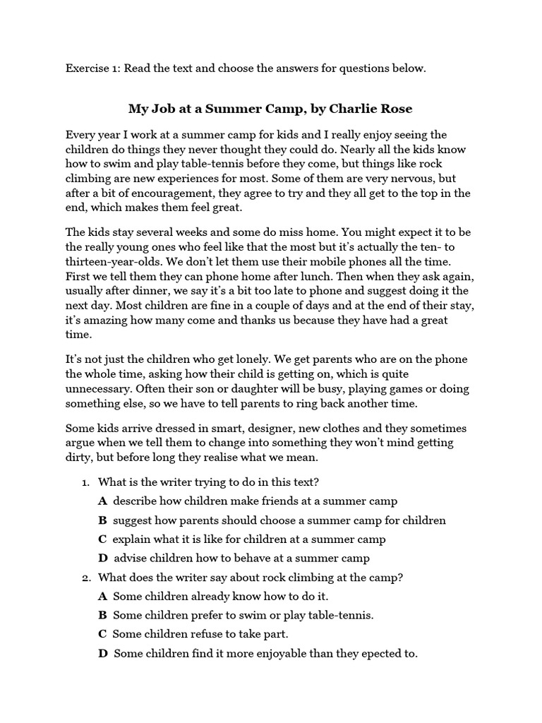 Pet cam reading test pdf
